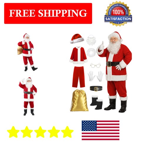 Elegant piece santa costume - elegant,
