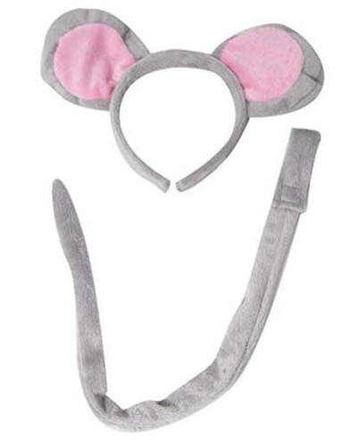 Making believe mouse ears - making,