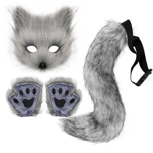Faux fur fox - fur, set