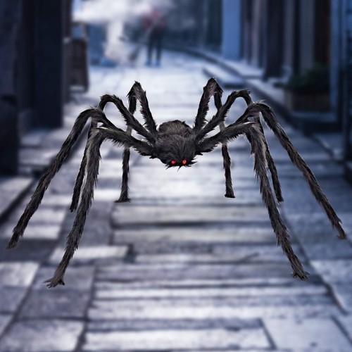 Poseable black spider - ft,