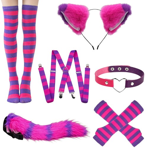 Pink and purple - pink, cat