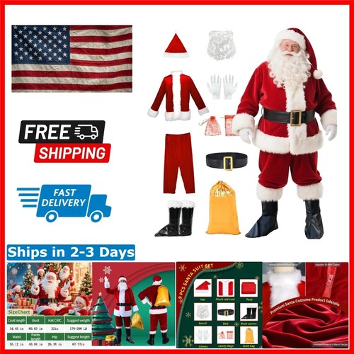 Authentic piece santa - 9-piece, claus