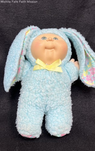 Plush doll bunny costume blue - plush,