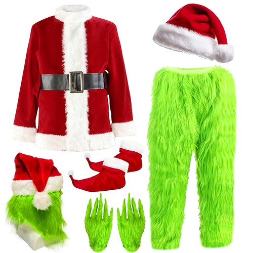 Green monster santa claus - green,