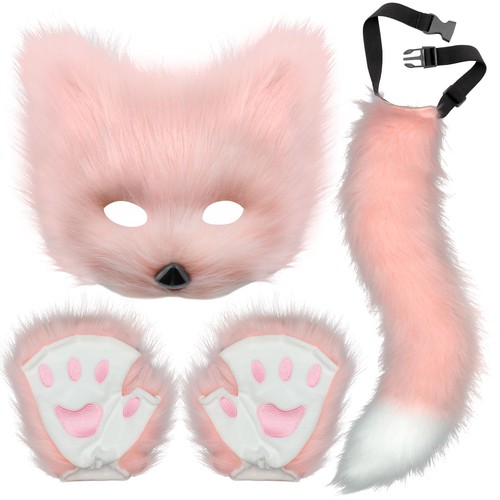 Faux fur cat fox - cat, tail