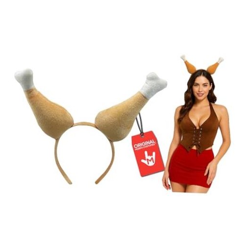 Turkey leg headband brown - leg, headband,