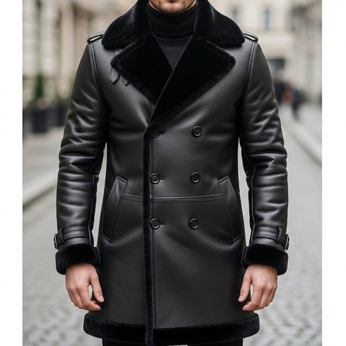 Men real sheepskin long - men's,