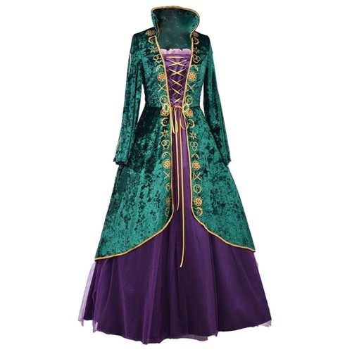 Luxurious green velvet - green, witch