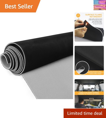 Suede headliner fabric with - suede,
